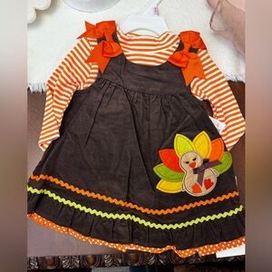 NWT Kids Thanksgiving Turkey Costume Dress